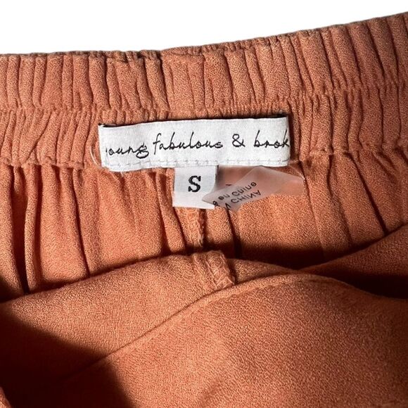 YFB Young Fabulous & Broke Abigail Tie dye Wrap Wide Leg Pants Size Small - Picture 4 of 6